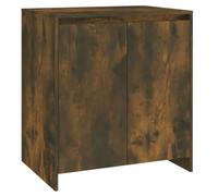 Fisinber Buffet en chêne fumé - 70 x 41 x 75 cm - Commode en bois | Armoire d'appoint compacte aspect chêne fumé avec 2 portes pour le salon et le couloir ; offre un espace de rangement clair.