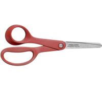 Fiskars Ciseaux enfant pour gauchers, + 8 ans, Longueur totale: 13 cm, Lames en acier inoxydable/Poignées en plastique, Rouge, Classic, 1005169