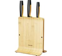 Fiskars 1057553 Bloc de lames de forme fonctionnelle avec 3 couteaux, bambou