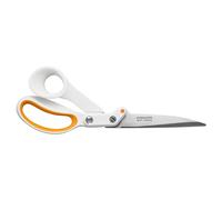 Fiskars Amplify RazorEdge Ciseaux de Couture pour Droitiers, Longueur : 25 cm, Lame en Acier Inoxydable/Poignées en Plastique, Blanc/Orange, 1070082