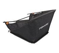 Fiskars Bac de ramassage pour tondeuse Fiskars StaySharp Max, Capacité: 18 litres, StaySharp, Noir/Orange, 1000592