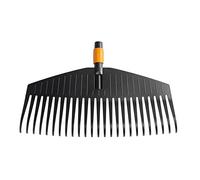 Fiskars Balai à feuilles, Tête d'outil, 25 dents, Largeur: 50 cm, Dents en plastique, Noir/Orange, QuikFit, 1000642