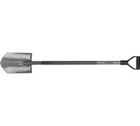 Fiskars Bêche à Bord Pointu pour Sol Dur et Caillouteux, Longueur: 125 cm, Acier au Bore Haute Qualité, Gris/Noir, Ergonomic, 1025374