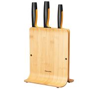 Fiskars Bloc à couteaux en bambou Functional Form avec 3 couteaux 4 Pièces