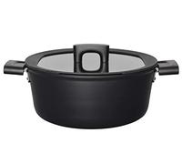 Fiskars Casserole avec Couvercle, Ø 26 cm, Capacité : 5 litres | Aluminium/Plastique, Résiste aux Rayures, Revêtement Antiadhésif, Hard Face, 1 052 228, 1052228