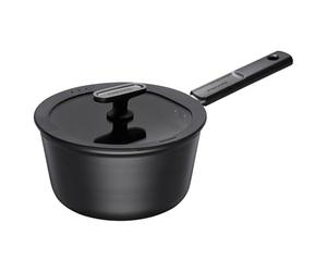 Fiskars Casserole avec Couvercle, Hard Face, Capacité : 2,5 litres | Convient pour Tous les Feux, Aluminium/Plastique, Résistant aux Rayures, Revêtement Anti-Adhésif, 1075525
