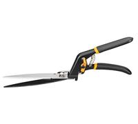 Fiskars Cisaille à gazon GS21, Poignée Soft-Touch, Longueur : 31 cm, Acier/Plastique, Noir/Orange, Solid, 1026826
