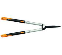 Fiskars Cisaille à haies télescopique SmartFit, Revêtement antiadhésif, Lames en Acier, Longueur: 68-93 cm, Noir/Orange, HS86, 1013565