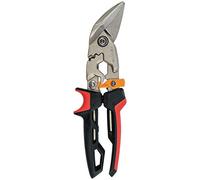 Fiskars Cisaille Aviateur, Coupe à Gauche Lame Offset, Effort réduit | Long. 25,2 cm, Acier/Plastique traité, Noir/Vert/Orange, PowerGear, Orange/Noir/Rouge, 1027211