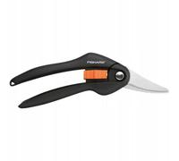 Fiskars Cisaille universelle, Longueur: 20,5 cm, Revêtement antiadhésif | Lames en Acier, Noir/Orange, SingleStep, SP27, 1000570