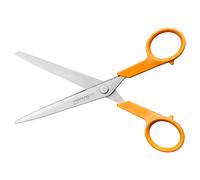 Fiskars Classic Petits Ciseaux Universels de Bricolage, Pour Droitier et Gaucher, Longueur Totale : 16 cm, Poignée Ergonomique Améliorée, Acier de Qualité/Plastique, orange, 1075054