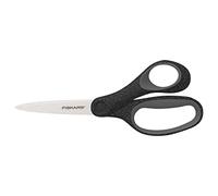 Fiskars Ciseaux d'écolier SoftGrip 18 cm Droitier Lames en inox Noir scintillant à partir de 12 ans