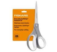 Fiskars Ciseaux droits en acier inoxydable Softgrip 01-004761J - 20,3 cm