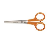 Fiskars Ciseaux Hobby, Longueur totale: 13 cm, Pour droitiers et gauchers, Lames en acier inoxydable/Poignées en plastique, Orange, Classic, 1005154