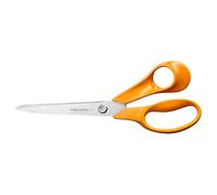 Fiskars Classic Ciseaux de Bricolage Universels, Pour Droitier, Longueur Totale : 21 cm, Vis Torx Améliorée et Poignée Plus Ergonomique, Acier de Qualité/Plastique, Orange, 1075034