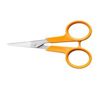 Fiskars Classic Ciseaux de Broderie, Lames Droite, Pour Droitier et Gaucher, Longueur Totale : 10 cm, Poignée Ergonomique Améliorée, Lame en Aier Inoxydable/Poignées en Plastique, Orange, 1075061