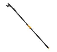 Fiskars Coupe-Branches à Enclume pour Bois Sec et Dur, Non Télescopique, Angle de Coupe réglable sur 260°, Lame en Acier/Manche en Aluminium, Longueur 1,61 m, Noir/Orange, UP53, 1000597