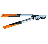 Fiskars Coupe-branches PowerGear X Taille M, 64 cm, lames en acier trempé antiadhésif Noir/Orange