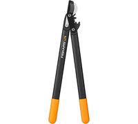 Fiskars Coupe-branches à lames franches pour bois | Vert, Revêtement antiadhésif, Diamètre de coupe: 3,8 cm, Acier trempé, Longueur: 55 cm, Noir/Orange, L74, 1000582