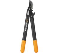 Fiskars Coupe-branches pour bois vert, Système à crémaillère PowerGear, Diamètre de coupe: 2,8 cm, Lames en acier trempé avec revêtement antiadhésif, Longueur: 46 cm, Noir/Orange, L72, 1001555