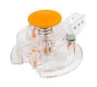 Fiskars Coupe-Cercle avec 3 Lames de Rechange, Longueur de Coupe de 2,5 cm à 20,3 cm, Coupe-Papier pour Loisirs créatifs, Transparent/Orange
