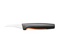 Fiskars Couteau à éplucher Functional Form 1057545 – Lame courbée 7 cm