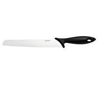 Fiskars Couteau à Pain dentelé, Essential, plastique/inox, longueur de lame : 23 cm, noir/argenté, 1065564