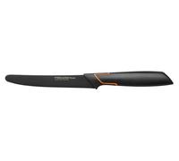 Fiskars Couteau à tomates, Design moderne, Lame dentelée, Longueur totale: 25 cm, Acier/Plastique, Edge, 1003092, Noir