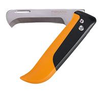 Fiskars Couteau de Récolte pliable pour Fruits et Légumes, Pour la récolte, Longueur totale : 17,8 cm, Acier Inoxydable/Plastique, Noir/Orange, X-series, K80, 1062819
