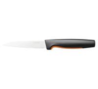 Fiskars Couteau d'Office, Functional Form, Longueur Totale : 23 cm, Acier Inoxydable Japonais/Plastique, 1057542, Noir / Orange