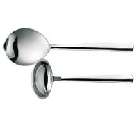 Fiskars Couverts de Service, 2 Pièces, Functional Form, Cuillère de Service et Louche, Acier Inoxydable 18/10, Argent/Poli, 1002947