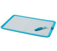 Fiskars Crayon et Tapis de Découpe pour Enfants à Partir de 8 ans, Lame de Bricolage Sûr pour Projets de Papier Créatifs, Lame en Céramique, Bleu/Orange, 1082503