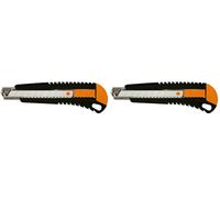 Fiskars Cutter 18 mm à rail métallique, Orange/Noir, 1003749 (Lot de 2)