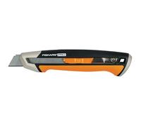 Fiskars Cutter avec Lames Cassables, Longueur 16,5 cm, Lame incluse (18mm) | Acier inoxydable/Plastique, Noir/Orange, CarbonMax, 1027227