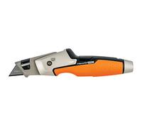 Fiskars Cutter de Peintre, Longueur 19,1 cm, Acier Inoxydable/Plastique, Noir/Orange, CarbonMax, 1027225