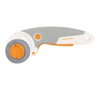 Fiskars Cutter rotatif titane 45 mm - gâchette, pour droitier et gaucher, orange/blanc/gris, 1066041