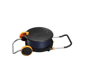 Fiskars Devidoir XL avec Roues, Set d'Arrosage Tout-en-1, Tuyau de 31,5 m | Tuyau à Enroulement Automatique, Tuyau de Taille Universelle (Ø 13 mm), Raccord Universel pour Robinet, 1071670