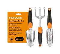 Fiskars Ergo Kit d'outils de Jardin Recyclable Noir/Orange