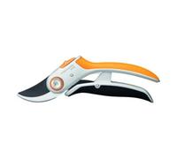 Fiskars Sécateur Plus PowerLever P751 – Lame franche Bypass, Corps métal, Noir/Orange