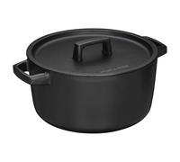 Casserole émaillée avec couvercle, capacité de 4 L