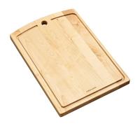 Fiskars Folken Planche à Découper avec Rainure à Jus, 36 x 25 cm, Planche à Découper, Bois de Bouleau Certifié FSC, 1075680