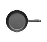 Fiskars Folken Poêle à Frire en Fonte, 24 cm, Sans Revêtement, Compatible Tous Types de Feux, 1075700, Noir
