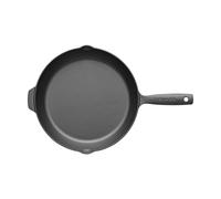 Fiskars Folken Poêle à Frire en Fonte, 28 cm, Sans Revêtement, Compatible Tous Types de Feux, 1075699, Noir