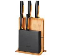 Fiskars Functional Form Fiskars Bloc de 5 Couteaux en Bambou 1057552