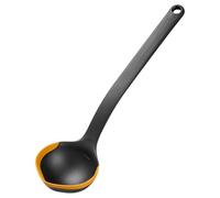 Fiskars Louche Functional Form 1079965 – Bords en silicone, Échelle graduée, 36,2 cm Noir/Orange