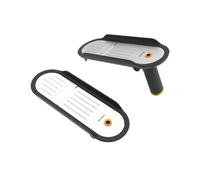 Fiskars Functional Form Mandoline, Mandoline pour Couper les Légumes | Épaisseur de Coupe Réglable, Pied Pliant, Lame en Acier Inoxydable/Poignée en Plastique, Noir/Orange, 1079969