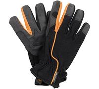 Fiskars Gants de travail et de jardin, Taille 10 | Noir/Orange, 1003477