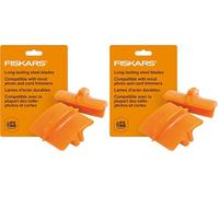 Fiskars Lame de Rechange Originales pour massicots, 2 unités, Coupe Droite, Orange, 1003868 (Lot de 2)