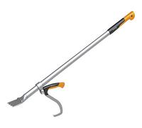 Fiskars Levier d'abattage avec crochet de levage, Pour bûcheronnage | Longueur: 115 cm, Noir/Orange/Argenté, WoodXpert, Taille: L, 1015439