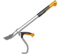 Fiskars Levier d'abattage avec crochet de levage, Pour bûcheronnage, Longueur: 70 cm, Noir/Orange/Argenté, WoodXpert, Taille: M, 1015438